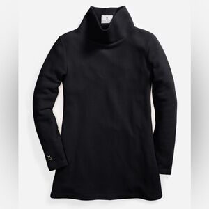 Dudley Stephens Cobble Hill Black Turtleneck Tunic Sweater
